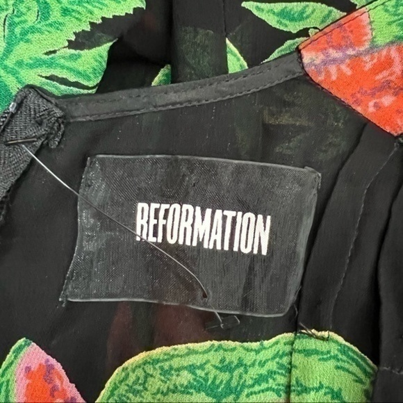 Reformation Womens Button Front Hydrangea Midi Dress size XS - Picture 12 of 16